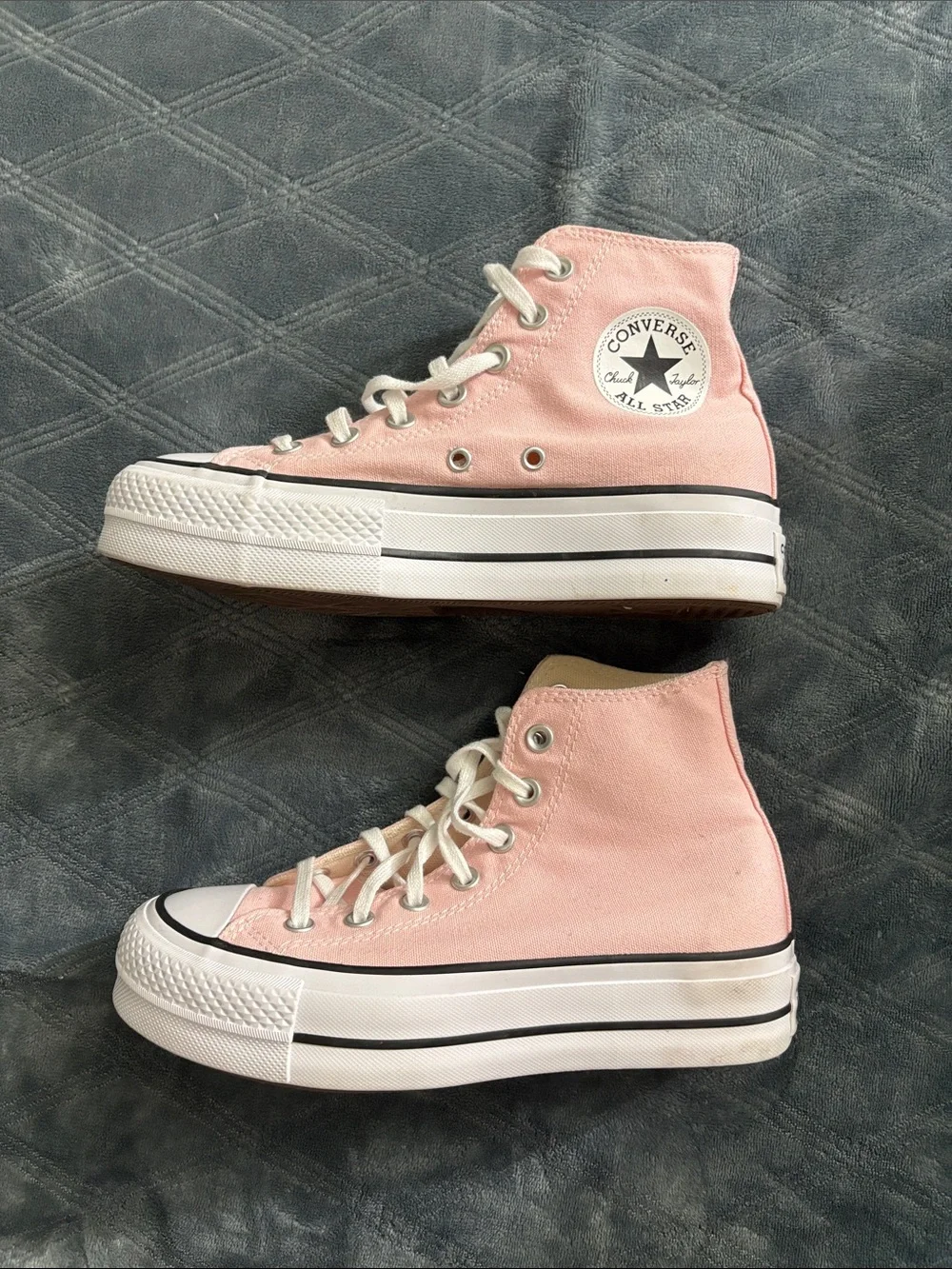 Converse Pink High Top Platform Sneakers